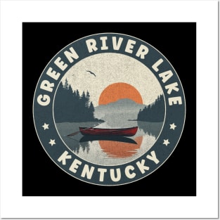 Green River Lake Kentucky Sunset Posters and Art